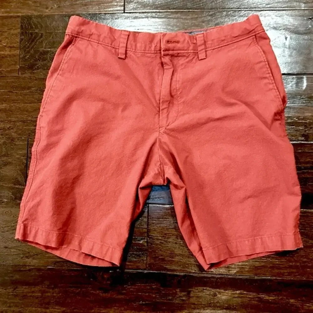 Banana Republic Aiden Club Short  Nantucket Red Summer Chino Reds Mens Size 30